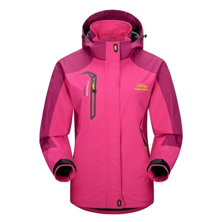 Lixada Waterproof Jacket Windproof Raincoat Sportswear Outdoor Hiking Traveling Cycling Sports Detachable Hooded Coat for (Best Womens Waterproof Cycling Jacket)