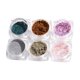 thumbnail image 1 of Copos iridiscentes de espejo con brillante con aplicadores 01 jinwen Nail Art Glitter Powder Flakes, 1 of 8