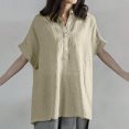 thumbnail image 2 of Summer T Shirts for Women Womens Spring and Summer Flounce Round-Neck Solid Color Bottom T-Shirt Top Women T Shirts Summer T Shirts for Women Fashion Womens T Shirts for Summer, 2 of 10