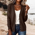 thumbnail image 5 of cocolona Womens Cardigan Sweater V Neck Long Sleeve Button Cozy Sweater Solid Color Casual LightWeight knit Cardigan, 5 of 5