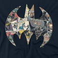 thumbnail image 2 of Batman Collage Shield Women's T Shirt, Navy, Medium, 2 of 6