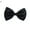 Black, variant on SPRING PARK Bowtie Mens Adjustable Wedding Party Necktie Bow Tie Solid Color Photography Props