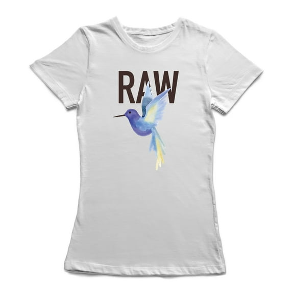 Raw Mockingbird Graphic Women White T-Shirt, Female x-Large
