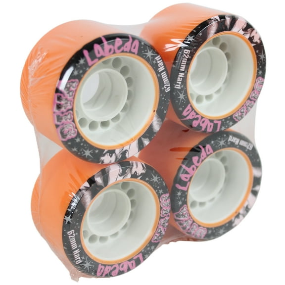Labeda Quad Wheels Speed Jam Derby Roller Skate Diva Hard Slim 62mm 4-Pack