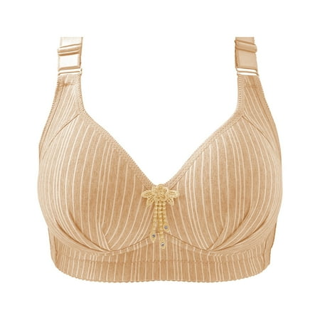

KDDYLITQ Womens Bralette Push Up 18 Hour Full Coverage Support Adjustable Straps Bras Bra Complexion 40
