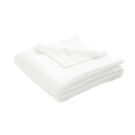 UPC: 0194938038515 | Lush Decor Cable Soft Knitted Baby/Toddler All-Season Blanket