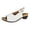 White, variant on Christmas Gifts SHENGXINY Women Sandasls Summer Casual Middle Heels Shoes Wedges Peep Toe Buckle Strap Female Pumps Ladies Beach Shoes