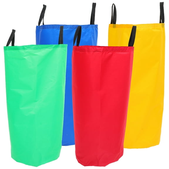 Tineasur 4Pcs Outdoor Sack Race Bags Safe Wear Resistant Material for Party Game Fun