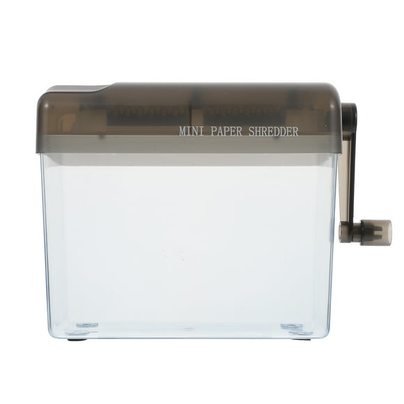 CIMAXIC 1Pc Mini Hand Shredder Desktop Manual Shredder Documents Paper Cutting Tool,6.3"X5.71"X3.54"