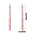 thumbnail image 3 of Clearance PEONAVET Taper Candles Flower Printed Long Pole Candle Romantic Wedding Candlelight Dinner Decoration Tasteless Long Candle Stick Two Sets, 3 of 6