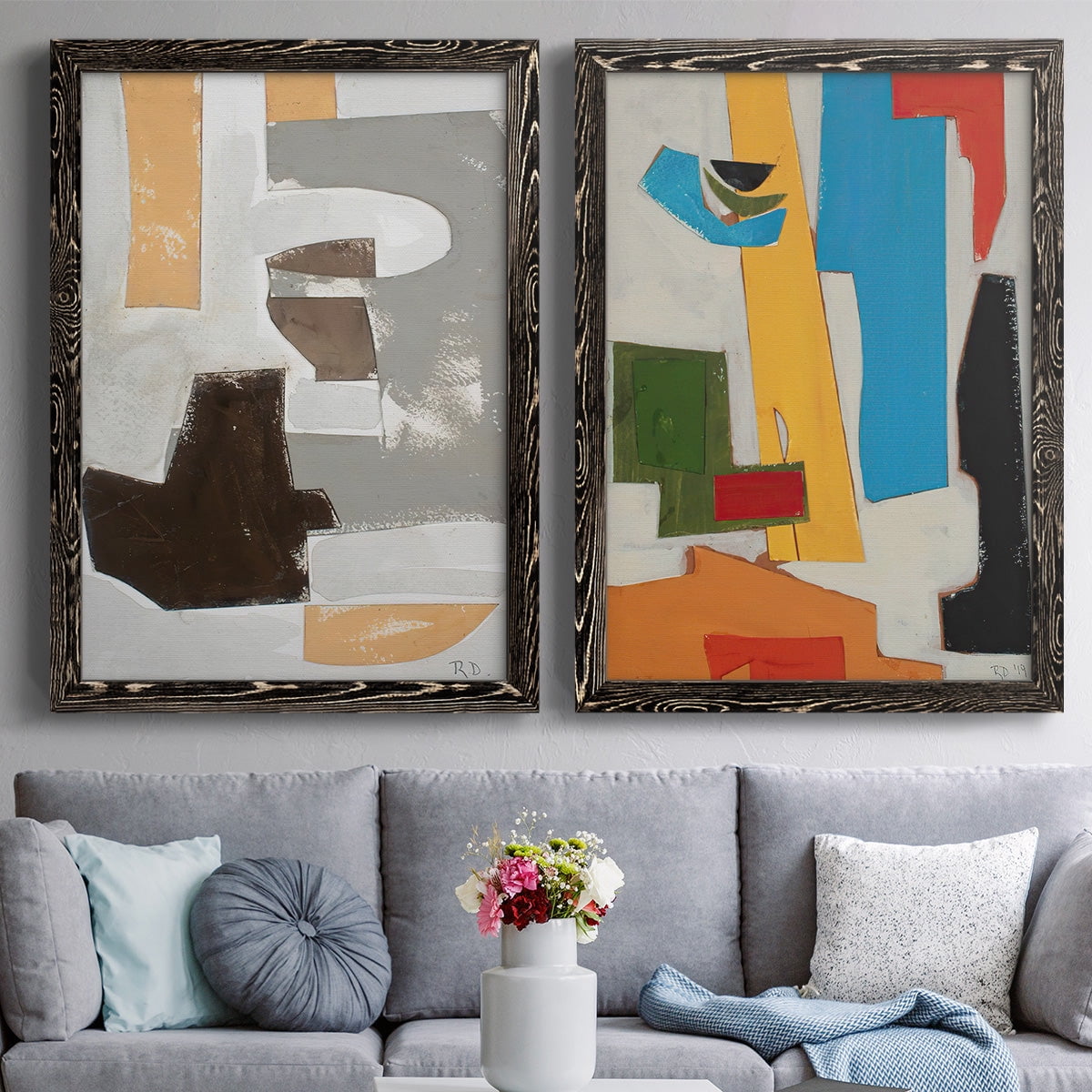Andalusian Forms III - Premium Framed Canvas 2 Piece Set - Ready to Hang