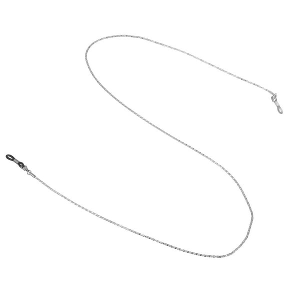 Masteelf Stainless Steel Eyeglass Chain Holder with Adjustable Silver Ends for Neck StrapDecoration and Practical Use 18.5 Inches