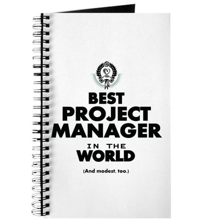 CafePress - Best Project Manager In The World - Spiral Bound Journal Notebook, Personal Diary Task (Best Task Manager For Ipad)
