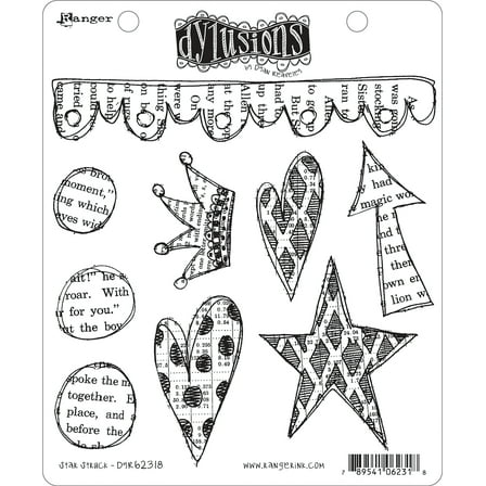 Dyan Reaveley's Dylusions Cling Stamp Collections 8.5"X7"-Star Struck