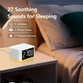 thumbnail image 3 of 3 in 1 Sound Machine Dual Alarm Clock Night Light White Noise Machine 27 Sleeping Sounds for Adults Kids Precise 32 Level Volume Sleep Timer Memory Function Digital Clock with 30 Wake Up Sounds, 3 of 4