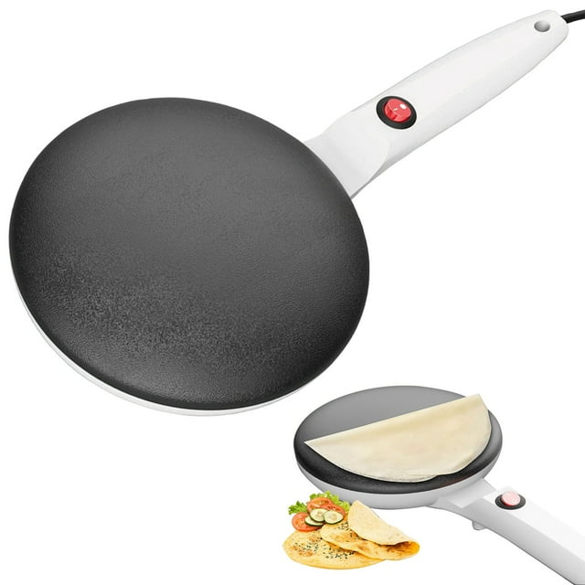 Baking Tools Baking Accessories for Family Baking Bakeware Instant Crepe Maker 8" Griddle Crepe Maker Non Stick Pan Auto Thermostat Handheld Long Handle Portable Breakfast Maker for Pancake Chapati
