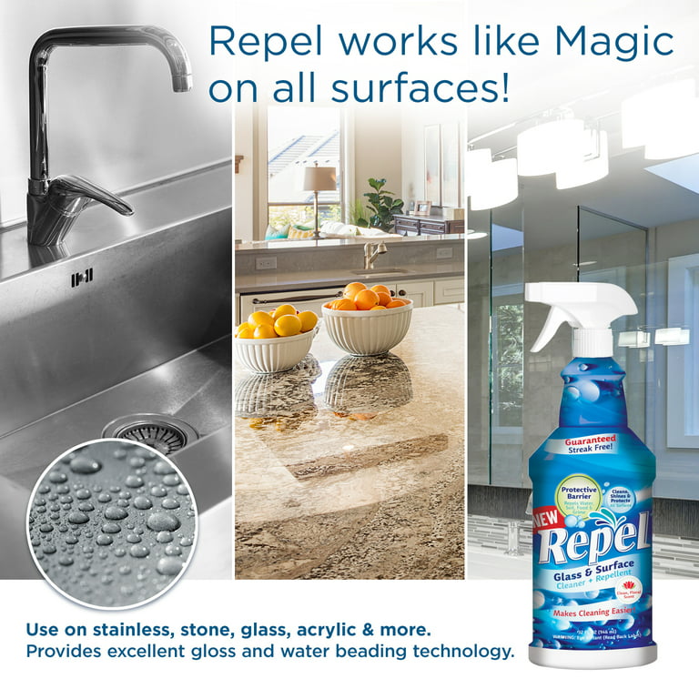 Repel® Glass Cleaner - Glass Surface Protectant