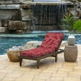 thumbnail image 2 of Arden Selections Modern Outdoor Chaise Cushion 21 x 46, Red Leaf Palm, 2 of 8