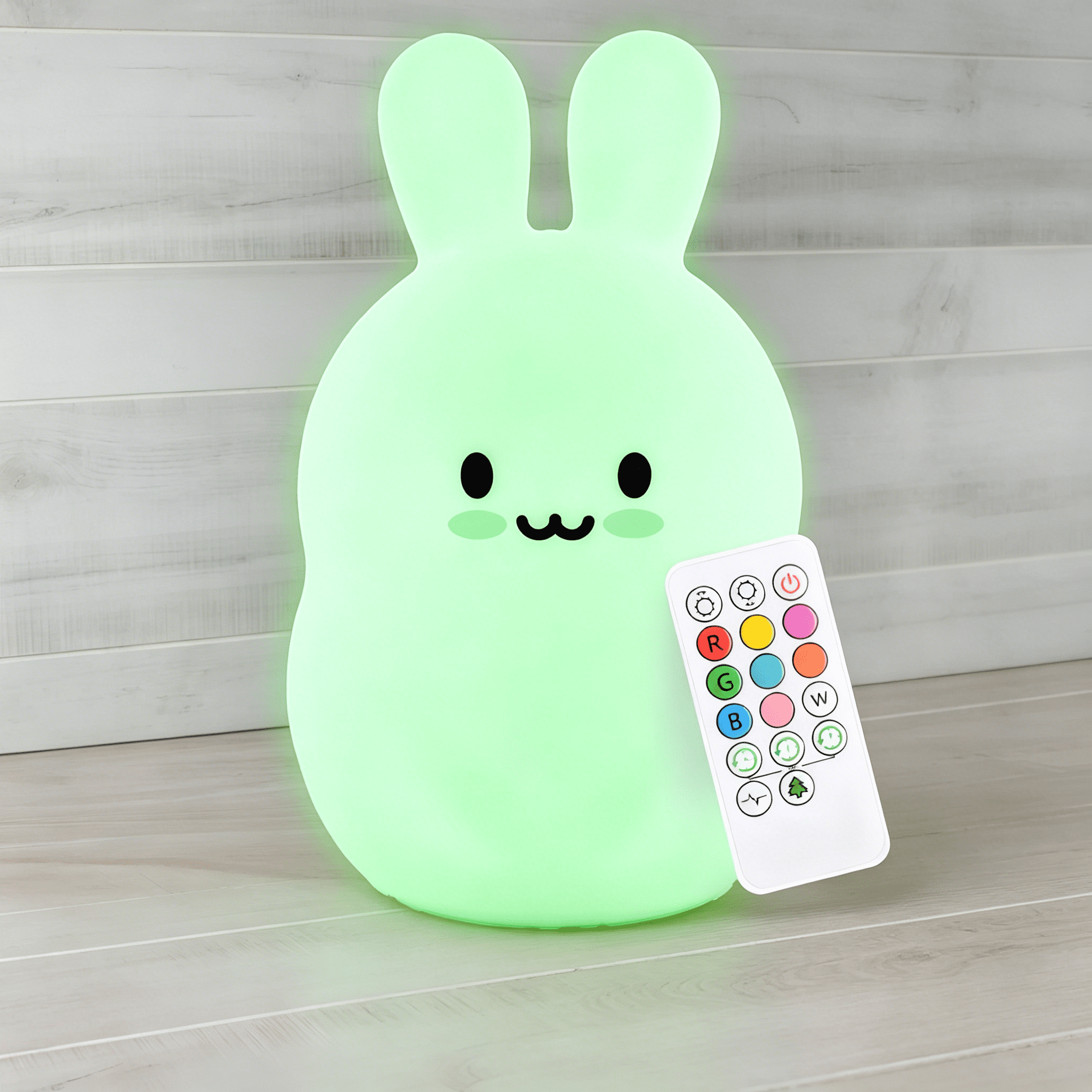 HIBIBUD 2026 New Led Nursery Night Lights for Kids: Cute Animal Silicone Baby Night Light with Touch Sensor&Remote-Portable&Rechargeable Infant Or Toddler Cool Color Changing Bright Nightlight Lamp