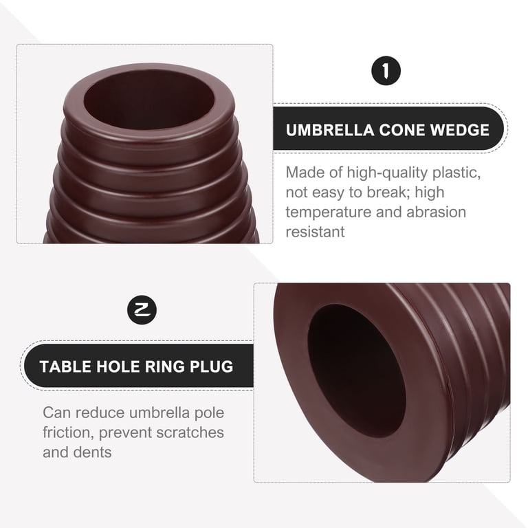 brown plastic patio umbrella table ring Kingsley Bate Hole Reducer Ideal for most patio tables SenQWFa 2 Inch Parasol Umbrella