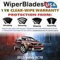 thumbnail image 2 of 2015 Volvo XC70 Beam Wiper Blades Wipers w/1yr Warranty (Set of 3) w/Rear Wiper (WiperBladesUSA), 2 of 5