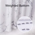 thumbnail image 6 of Marble Bathroom Shower Curtain,Grey and White Fabric Shower Curtain with Hooks,Unique 3D Printing,Decorative Bathroom Accessories,Water Proof,Reinforced Metal Grommets,Standard 72x72 Inches, 6 of 6