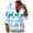 Sky Blue, variant on Mens Polo T-Shirt Christmas Printed Pixel Snowflake Deer Theme Button Up Long Sleeve Mens Work Clothing,White,3XL
