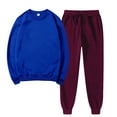 thumbnail image 3 of Scyoekwg Womens Sets 2 Piece Outfits Sweatsuit Fall Outfits Long Sleeve Sweatshirt Jogger Sweatpant Casual Matching Outfits Two Piece Set Fashion Outfits Sets (Blue,XXL), 3 of 5