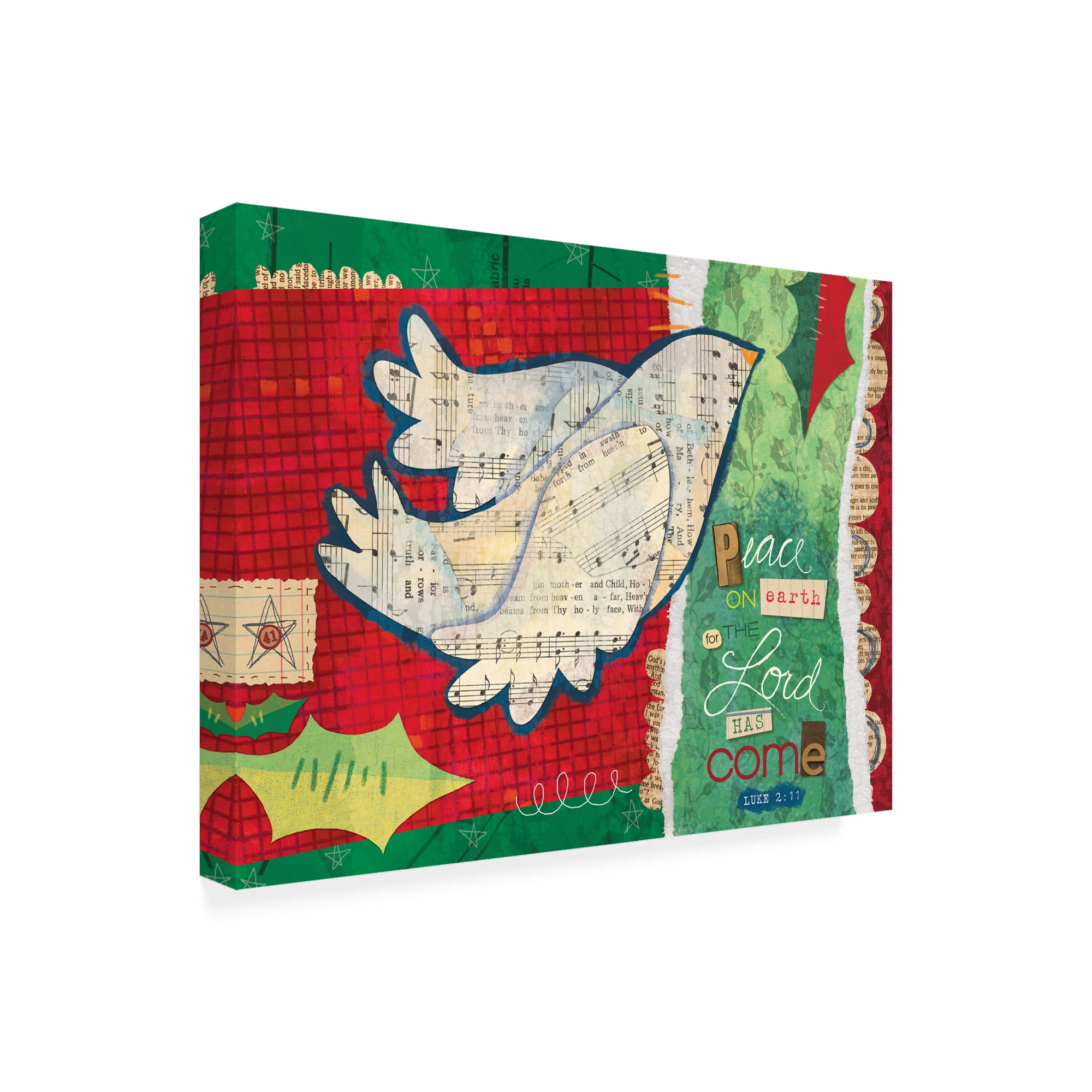 Trademark Fine Art 'Christmas Collage 1' Canvas Art by Holli Conger