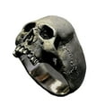 thumbnail image 1 of Anillo gótico punk Minnieouse estilo calavera de ajuste libre dorado, 1 of 6
