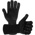 thumbnail image 1 of Guantes para horno resistentes al calor de 932 °F, guantes para parrilla resistentes a cortes, guantes de silicona antideslizantes para barbacoa, 1 of 5