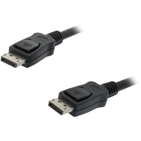 Startech 3 ft DisplayPort 1.2 Cable with Latches M/M - DisplayPort 4k - DisplayPort Male Digital Audio/Video - DisplayPort Male Digital Audio/Video - 3ft - Black