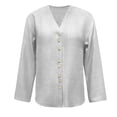 thumbnail image 3 of Neewe Womens Long Sleeve Shirts Casual Summer Fashion Ladie Tops Loose Fit Spring Lightweight Clothes Beach Vacation, 3 of 5
