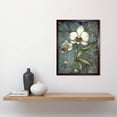 thumbnail image 2 of Orchid Flower Blooms Pastel Colour Art Nouveau Art Print Framed Poster Wall Decor 12x16 inch, 2 of 5