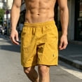 thumbnail image 7 of ZRGHAOYLQ Mens Casual Shorts 7 Inch Elastic Waist Shorts Straight Leg Loose Fit Shorts Breathable Lightweight Summer Leisure Shorts with Pockets, 7 of 7
