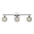 thumbnail image 2 of JONATHAN Y Maeve 23" 3-Light Iron/Glass Contemporary Glam LED Vanity Light, Chrome, 2 of 6