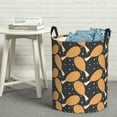 thumbnail image 6 of Sikiie Chicken Legs Print Round Dirty Clothes Basket, Waterproof Standing Foldable Storage Basket, for Laundry Room, Bedroom, Bathroom Storage-Small, 6 of 6