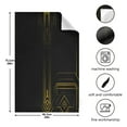 thumbnail image 3 of Art Deco Gold Decorative Waffle Towel Kitchen Dishcloth 28x18in Multi-Use Tea Towel, 3 of 7