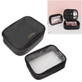 thumbnail image 4 of NFTIGB 2pcs Makeup Travel Bag 2 In 1 Large Capacity Black Waterproof Portable Makeup Cosmetic Bag Organizer Case for Home Storage Washing and Fitness Outer and Inside Pouches, 4 of 10