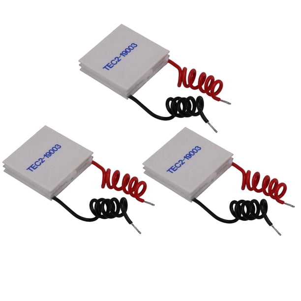 3X TEC2-19003 Enfriador Termoeléctrico Peltier 30X30Mm 19003 MóDulo de Elementos Dobles Hoja de Enfriamiento Electrónica