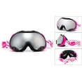 thumbnail image 2 of Cloud 9 - Snow Goggles "Japan Air" Adult Anti-Fog Double Lens UV Protection Wide Angle Frameless Mirror Snowboarding Ski in Purple/Black (1 Pair only, choose your color), 2 of 4