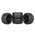 thumbnail image 2 of 4 Uds neumáticos de camión RC llantas de rueda juego de neumáticos de goma Universal duradero 1/10 RC Hobby Car Upgrade neumáticos de coche RC con, 2 of 7