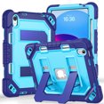 thumbnail image 3 of Case for iPad 11th/10th Gen 11/10.9 inch 2025/2022, Military Grade Shockproof Cases with Pencil Holder Shoulder Strap Screen Protector, Navy Blue, 3 of 8