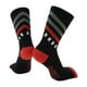 thumbnail image 1 of Calcetines de ciclismo únicos, transpirables, moldeadores, absorbentes de sudor, desodorantes, anti-fricción, rojo negro, tamaño L, 1 par, 1 of 6