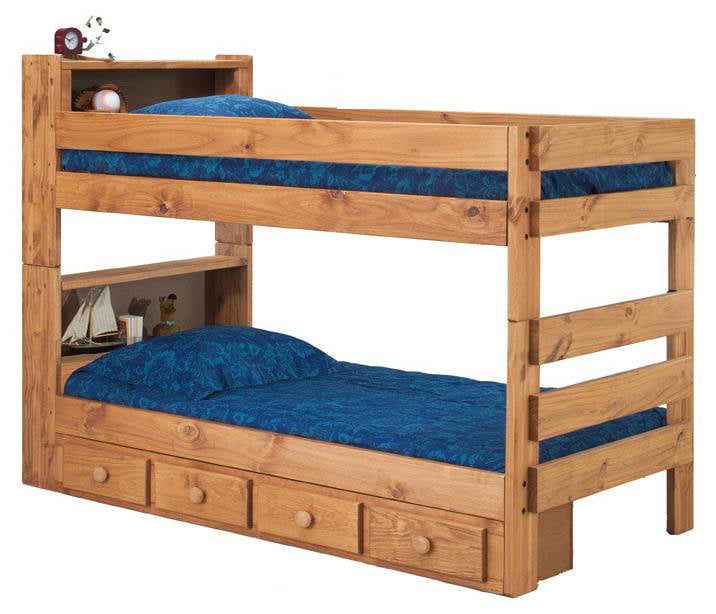 Twin Xl Over Bookcase Bunk Bed, Twin Xl Bunk Bed Measurements