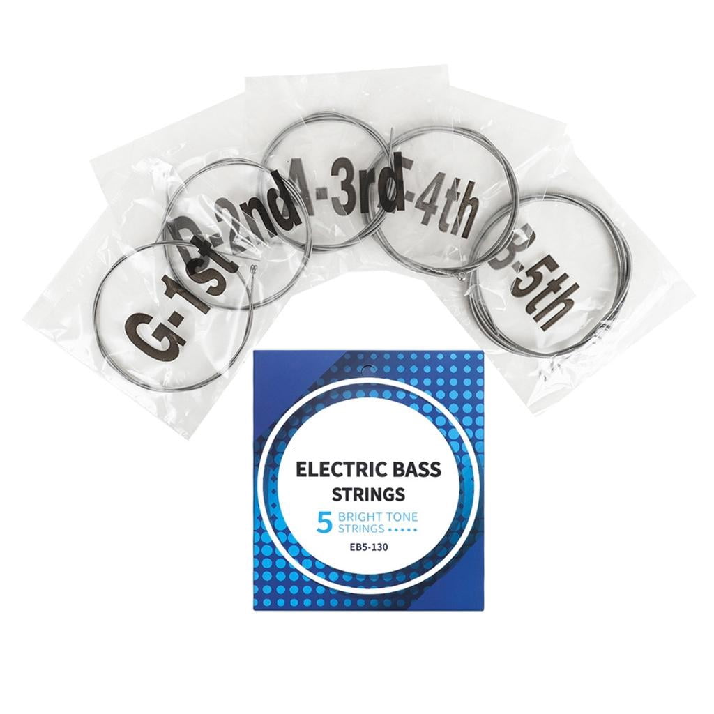 Yihuala Electric Bass Guitar Strings Replacement 4/5-String Bass Bright String Stable Sound Hexagonal Carbon Steel Bass Strings