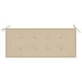 thumbnail image 5 of vidaXL Garden Bench with Cushion 120 cm Bamboo, 5 of 5