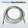 thumbnail image 3 of Uxcell Drain Cable 5/8" (16mm) Dia. 16.5ft Drain Cleaning Auger Cables with Drill Connector Flexible Spring Unclog Hair for Sink, 3 of 6