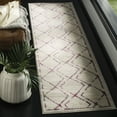 thumbnail image 4 of SAFAVIEH Skyler Leontyne Geometric Runner Rug, Ivory/Pink, 2' x 8', 4 of 10
