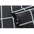 thumbnail image 2 of Extra Long Textured Fabric Shower Curtain 72" Width by 84" Length, Black Checkered Printed Bathroom Curtain, Machine Washable, 2 of 5